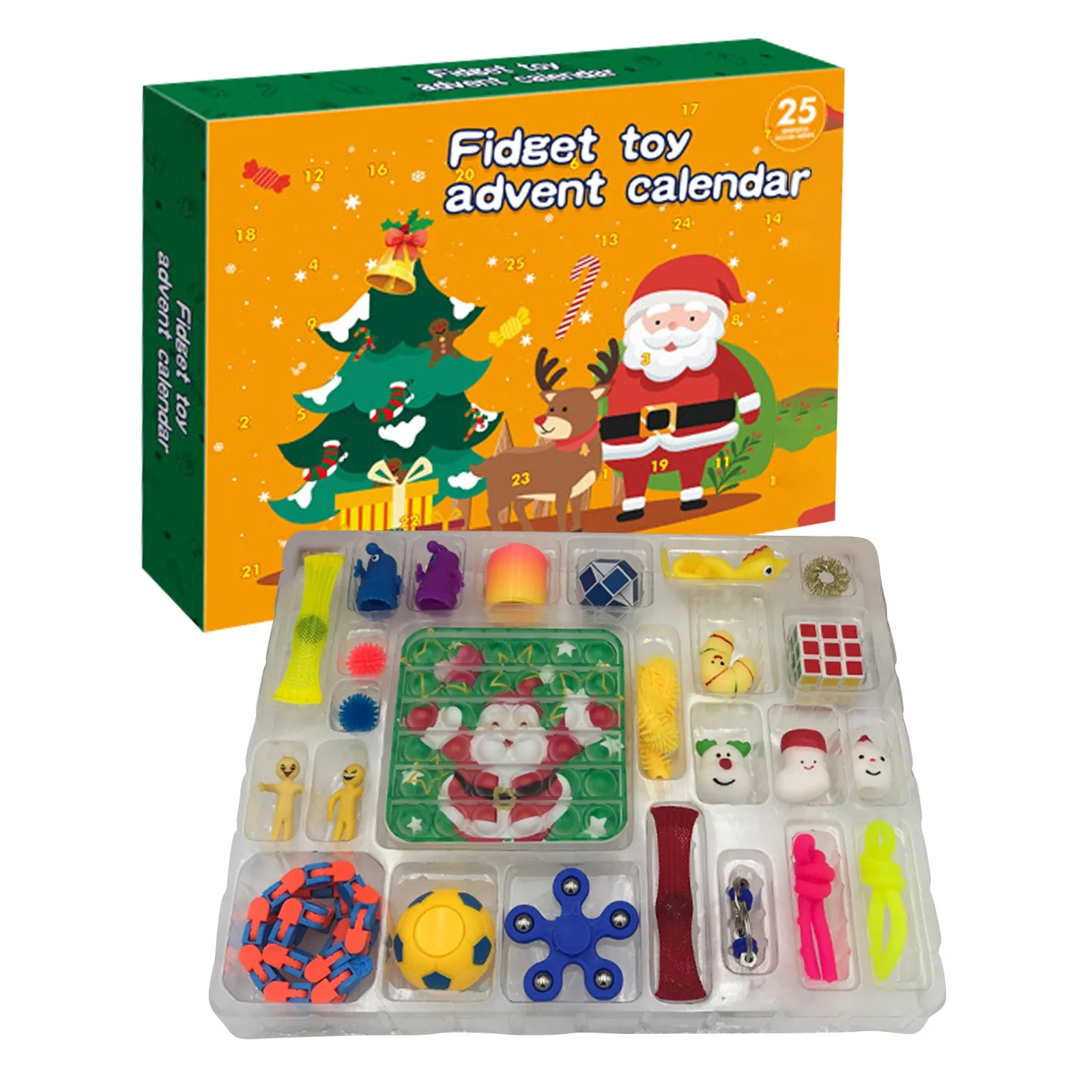 Advent Calendar Christmas Kit De Fidget Toys Anti Stress Games Simple Dimple Fidget Toys Pack Squishy Brinquedos Christmas Gift
Advent Calendar Christmas Kit De Fidget Toys Anti Stress Games Simple Dimple Fidget Toys Pack Squishy Brinquedos Christmas Gift
