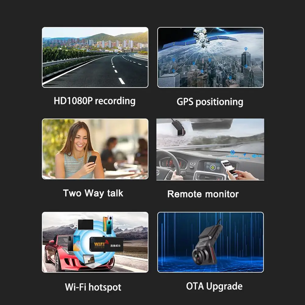 WIFI Dash Cam 2k Front And Rear 1080p 2 Camera Lens CAR Dvr Smart Car Dvrs Auto Night Vision 24H Parking Monito
WIFI Dash Cam 2k Front And Rear 1080p 2 Camera Lens CAR Dvr Smart Car Dvrs Auto Night Vision 24H Parking Monito