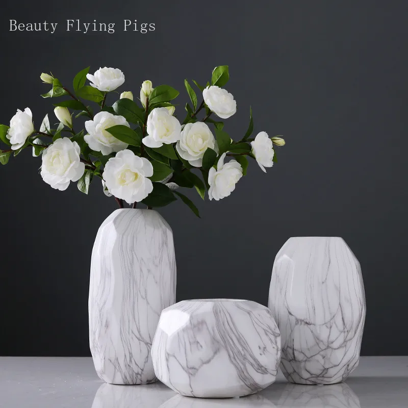 Nordic Marble Stripes Ceramic Vases Crafts Home Living Room TV Cabinet Ornaments Restaurant Desktop Flower Arrangement Vase
Nordic Marble Stripes Ceramic Vases Crafts Home Living Room TV Cabinet Ornaments Restaurant Desktop Flower Arrangement Vase