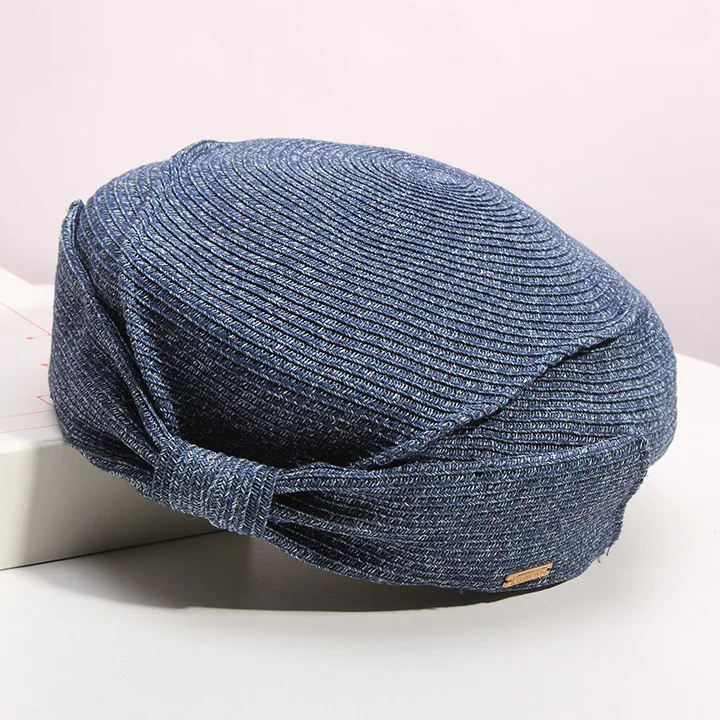 Summer Elegant Straw Hand Knitting Beret Women Fashion Bow Sun Hat Japanese Casual Holiday Top Hat Female
Summer Elegant Straw Hand Knitting Beret Women Fashion Bow Sun Hat Japanese Casual Holiday Top Hat Female