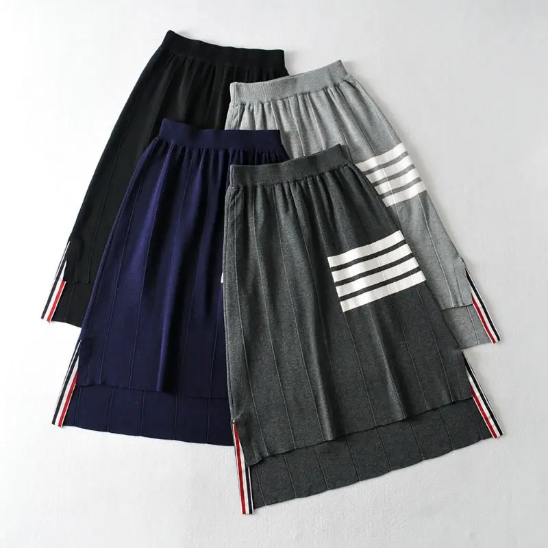 2021 Autumn Elastic Waist Mini Dress High Waist Striped Hip Skirt Irregular Hem Slit Skirt Dress Women Brand Striped Shirt
2021 Autumn Elastic Waist Mini Dress High Waist Striped Hip Skirt Irregular Hem Slit Skirt Dress Women Brand Striped Shirt