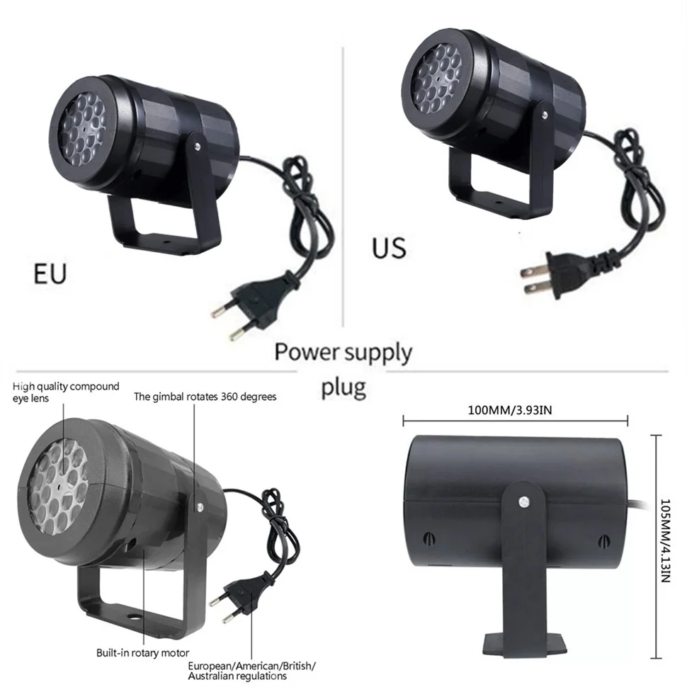 20 Patterns New Year Christmas Decoration LED Laser Projector Light Snowflake Elk Projection Lamp Stage Indoor Lighting Decor
20 Patterns New Year Christmas Decoration LED Laser Projector Light Snowflake Elk Projection Lamp Stage Indoor Lighting Decor