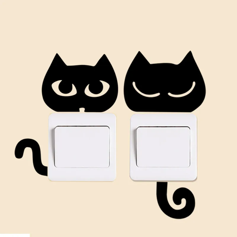 funny black cats eye tail switch decals cats animal wall stickers home decor living room kitchen light socket mural art
funny black cats eye tail switch decals cats animal wall stickers home decor living room kitchen light socket mural art