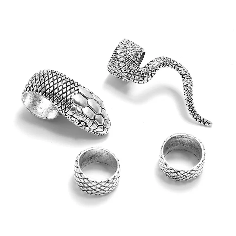 OL238Y Snake Ring Set Punk Knuckle Rings Set of 4 Boho Gothic Jewelry Midi Serpent Stackable Finger Ring Sets for Women and Girl
OL238Y Snake Ring Set Punk Knuckle Rings Set of 4 Boho Gothic Jewelry Midi Serpent Stackable Finger Ring Sets for Women and Girl