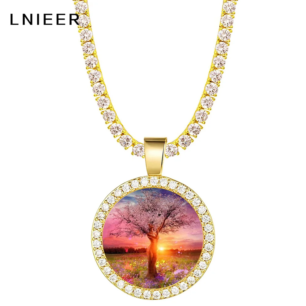 LNIEER Tree of Life Pendant Necklace Tennis Chain Bling Iced CZ Tree of Life Necklace for Women Men, 18" + 2" Inc 
LNIEER Tree of Life Pendant Necklace Tennis Chain Bling Iced CZ Tree of Life Necklace for Women Men, 18" + 2" Inc