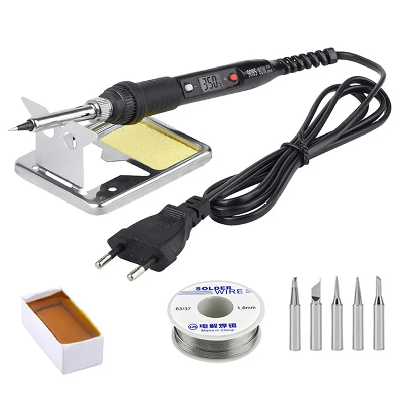 Letme Electric Soldering iron 80W 220V LCD adjustable temperature welding machine solder iron tools kit soldering rosin tips
Letme Electric Soldering iron 80W 220V LCD adjustable temperature welding machine solder iron tools kit soldering rosin tips