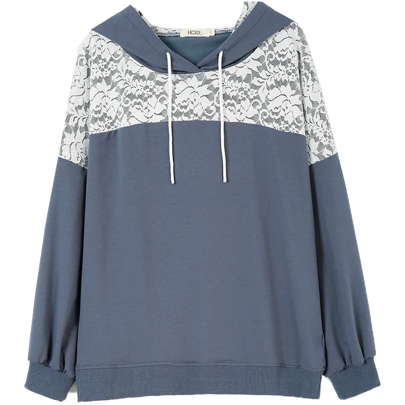 Hooded medium length lace stitched Hoodies & Sweatshirts for women's spring 2021 loose and slim long sleeve top size M L XL
Hooded medium length lace stitched Hoodies & Sweatshirts for women's spring 2021 loose and slim long sleeve top size M L XL
