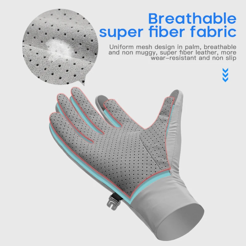 Summer Ice Cool Full Finger Gloves Unisex Touch Screen Sport Ridding Breathable Non-Slip Anti UV Gloves Cycling Equipment 2021
Summer Ice Cool Full Finger Gloves Unisex Touch Screen Sport Ridding Breathable Non-Slip Anti UV Gloves Cycling Equipment 2021