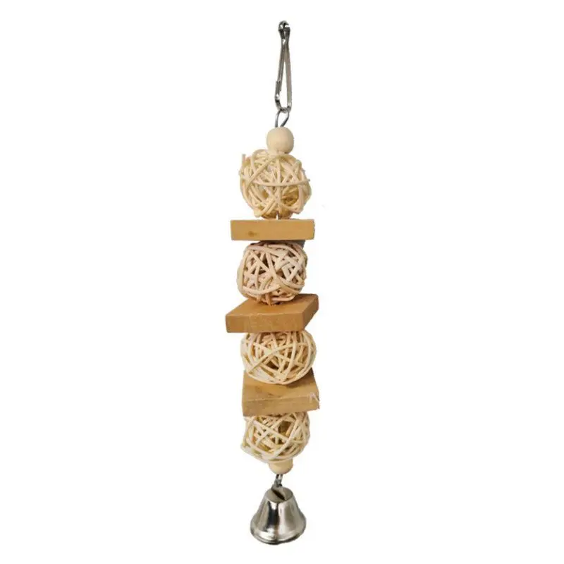 8 Pcs/Set Birds Parrot Natural Wooden Chewing Toys Climbing Hanging Swing Cage 72XF
8 Pcs/Set Birds Parrot Natural Wooden Chewing Toys Climbing Hanging Swing Cage 72XF