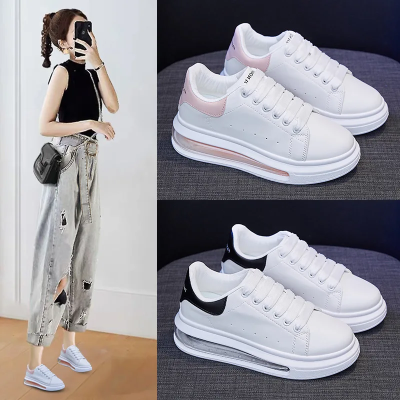 Little White Shoes Women's Spring 2021 New Breathable Air Cushion Foundation Increased Casual Shoes Women's Shoes
Little White Shoes Women's Spring 2021 New Breathable Air Cushion Foundation Increased Casual Shoes Women's Shoes