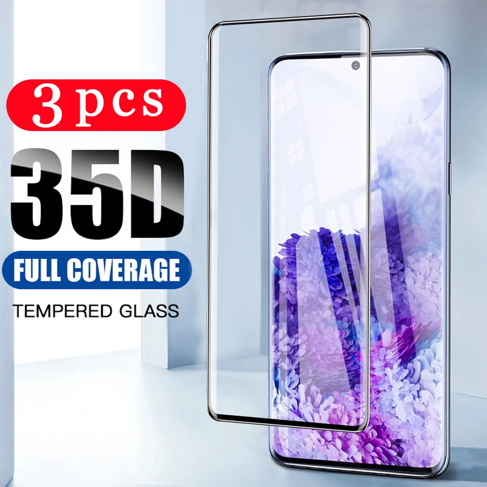Фото 3 шт. полное покрытие для samsung galaxy s20 ultra s10 lite s10e s9 s8 plus закаленное стекло s7 edge