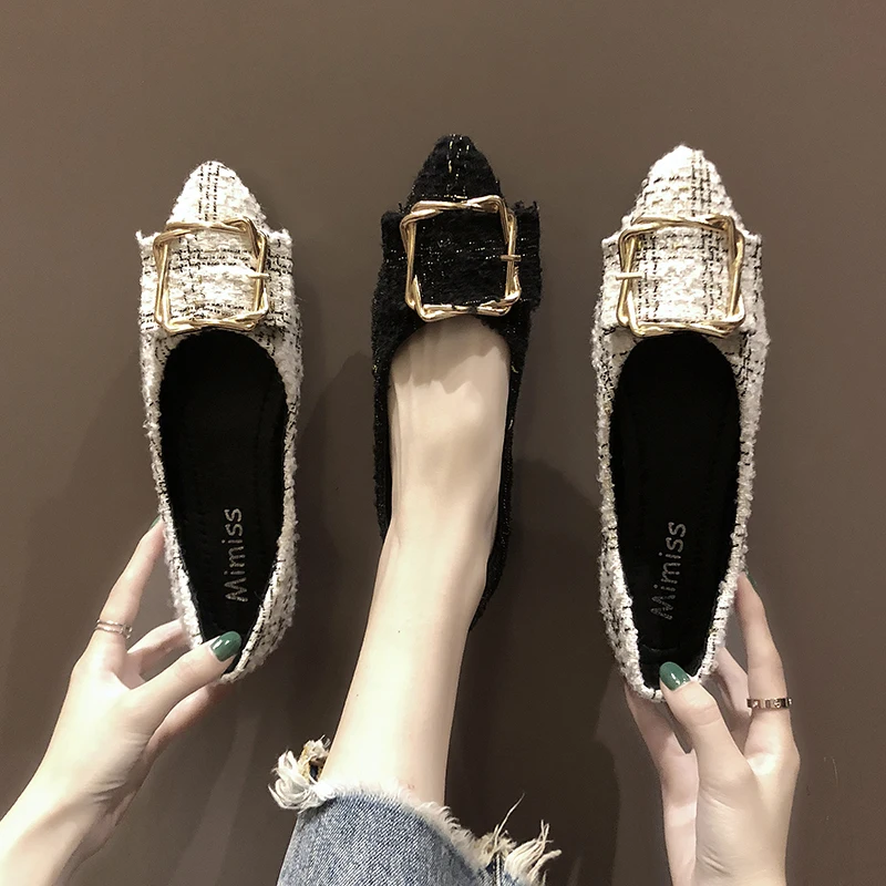 Women Korean Shoes Female Footwear Casual Sneaker Metal Chain Pointed Toe Comfortable 2021 Summer Dress Moccasin Buckle New Leis 
Women Korean Shoes Female Footwear Casual Sneaker Metal Chain Pointed Toe Comfortable 2021 Summer Dress Moccasin Buckle New Leis