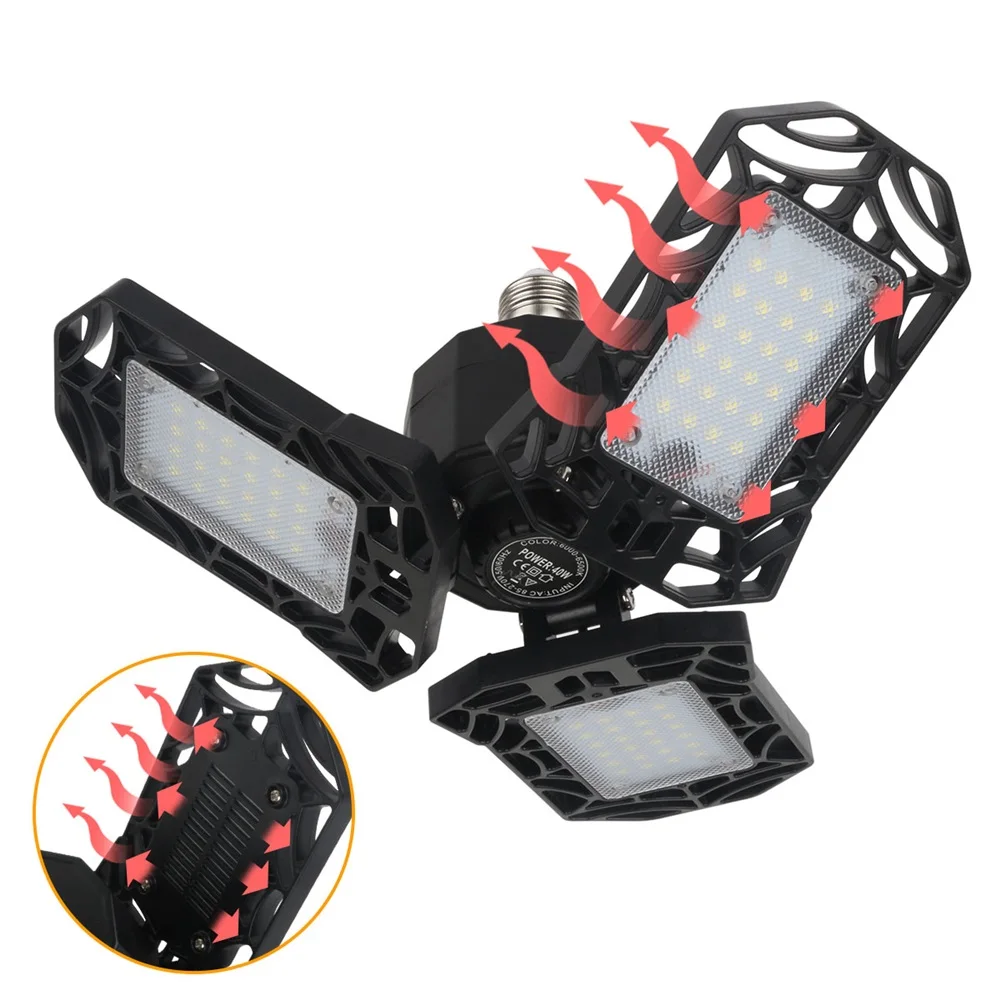 Workshop Ceiling Lamp Led Garage Light 40W UFO Lamp 4 Leaf Deformable Folding Lamp Warehouse Workshop Bright Industrial Lighting
Workshop Ceiling Lamp Led Garage Light 40W UFO Lamp 4 Leaf Deformable Folding Lamp Warehouse Workshop Bright Industrial Lighting