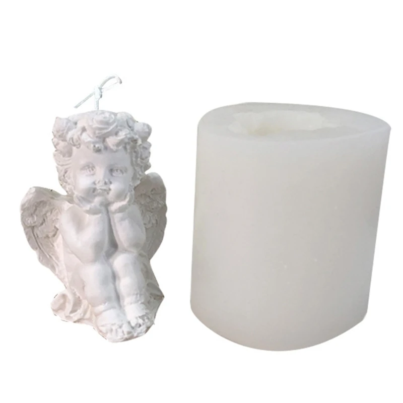 3D Angel Silicone Mold for Aromatic Candle Making DIY Handmade Soap Plaster Mould DIY Cake Chocolate Decorating Tool Craft
3D Angel Silicone Mold for Aromatic Candle Making DIY Handmade Soap Plaster Mould DIY Cake Chocolate Decorating Tool Craft