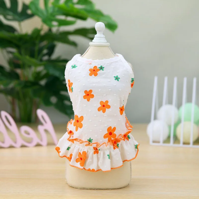 Summer Flower Puppy Dog Cat Dresses for Yorkies Chihuahua Clothing Soft Cotton Pet Clothing for Dogs Cats Pets Skirt Dress
Summer Flower Puppy Dog Cat Dresses for Yorkies Chihuahua Clothing Soft Cotton Pet Clothing for Dogs Cats Pets Skirt Dress