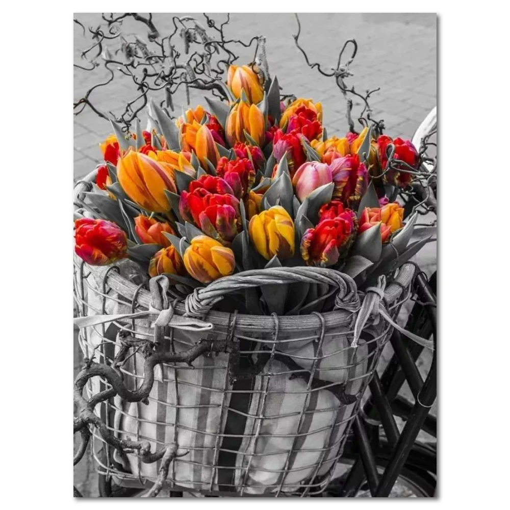 XUEQIXIAOZU 5D Diy Diamond Painting Tulip Square/Round Flower Embroidery Mosaic Cross Stitch Wall Decoration Home Decoration 
XUEQIXIAOZU 5D Diy Diamond Painting Tulip Square/Round Flower Embroidery Mosaic Cross Stitch Wall Decoration Home Decoration