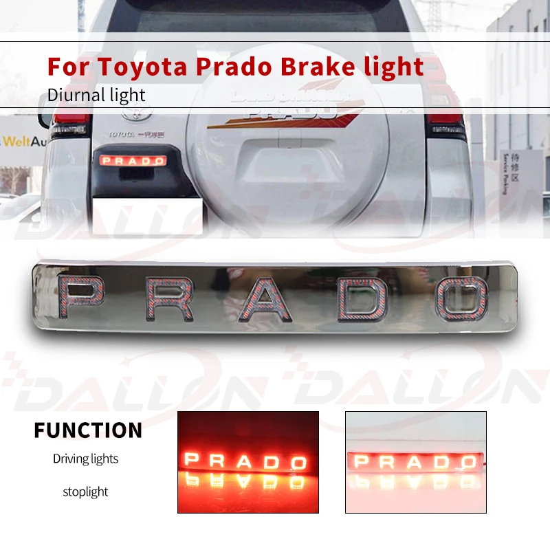1Pcs For Toyota Land Cruiser Prado 2010-2019 License Plate Light with LED Strobe Brake Lights + Streamer Night Running Light DRL
1Pcs For Toyota Land Cruiser Prado 2010-2019 License Plate Light with LED Strobe Brake Lights + Streamer Night Running Light DRL