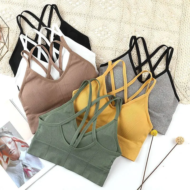 Yoga Bra Vest-style Underwear Women Sports Top Wrapped Chest Sexy Gym Tube No Steel Ring Cross Belt Comfortable Beautiful Back
Yoga Bra Vest-style Underwear Women Sports Top Wrapped Chest Sexy Gym Tube No Steel Ring Cross Belt Comfortable Beautiful Back