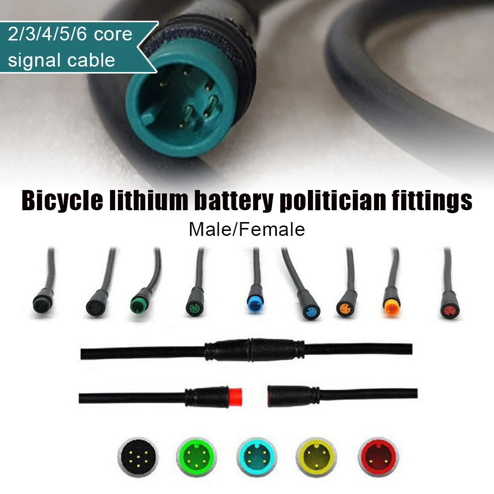 New 2 3 4 5 6 Pin Cable Julet Connector Waterproof Connector Display Cable Female Male Cables Modified Accessory For E-bike
New 2 3 4 5 6 Pin Cable Julet Connector Waterproof Connector Display Cable Female Male Cables Modified Accessory For E-bike