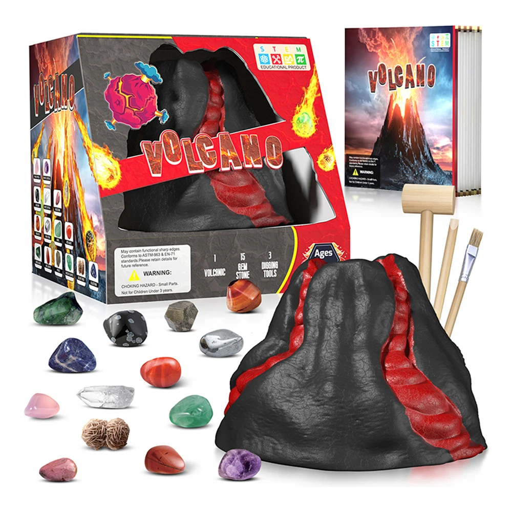 Mining Volcano Toy Children's Archeological Volcanic Eruption Stone Puzzle Handmade Creative Mining Mode lntellectual Color Game
Mining Volcano Toy Children's Archeological Volcanic Eruption Stone Puzzle Handmade Creative Mining Mode lntellectual Color Game