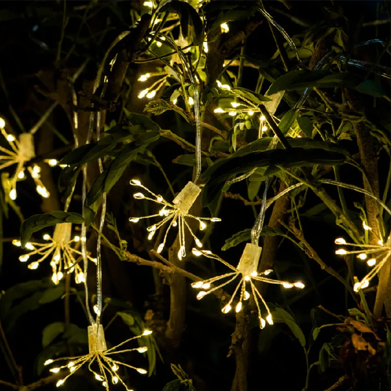 LED Christmas Firework Lights Waterproof 8 Flashing Mode Fairy Garland Living Room Garden Xmas New Year Decoration Light String
LED Christmas Firework Lights Waterproof 8 Flashing Mode Fairy Garland Living Room Garden Xmas New Year Decoration Light String