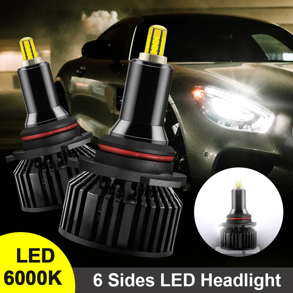 2Pcs H7 18000LM HB3 9005 HB4 H11 9012 HIR2 LED Headlight Bulb 6 Sides 60W 6000K White Canbus 360 degree Auto Lamp Accessories
2Pcs H7 18000LM HB3 9005 HB4 H11 9012 HIR2 LED Headlight Bulb 6 Sides 60W 6000K White Canbus 360 degree Auto Lamp Accessories