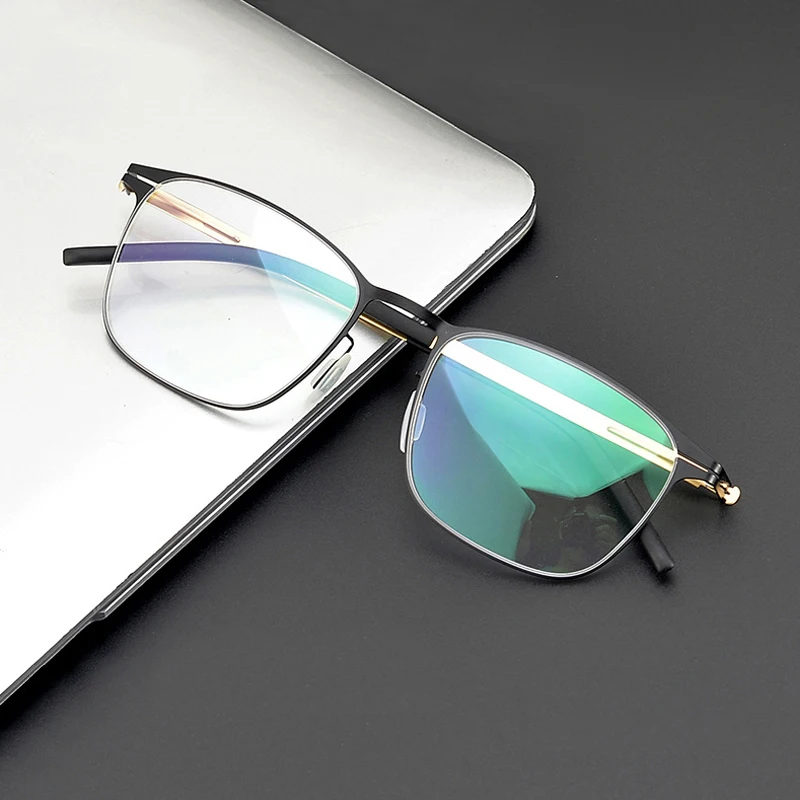 Lightweight Stainless Steel Square Optical Eyeglasses Men Germany Brand Design Myopia Prescription Screwless Glasses Frame Women
Lightweight Stainless Steel Square Optical Eyeglasses Men Germany Brand Design Myopia Prescription Screwless Glasses Frame Women
