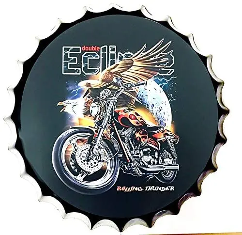 Tin Sign Bottle Cap Metal Tin Sign Retro Motorcycle , Round Metal Signs for Home and Kitchen Bar Cafe Gas Station Garage
Tin Sign Bottle Cap Metal Tin Sign Retro Motorcycle , Round Metal Signs for Home and Kitchen Bar Cafe Gas Station Garage