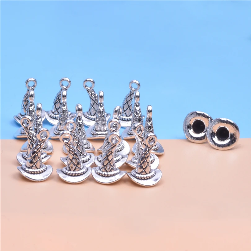 30pcs/lot Charms Magician Magic Hat 13.9*10.4mm Tibetan Pendants Antique Jewelry Making DIY Handmade Craft For Necklace
30pcs/lot Charms Magician Magic Hat 13.9*10.4mm Tibetan Pendants Antique Jewelry Making DIY Handmade Craft For Necklace