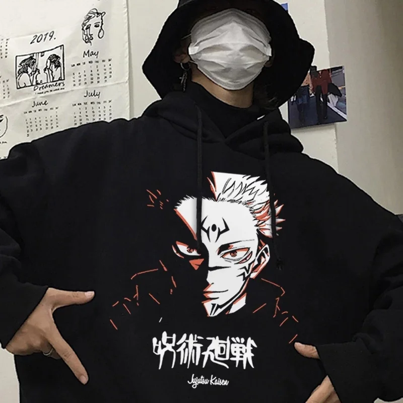 New Anime Sweatshirts Jujutsu Kaisen Men's Hoodie Harajuku Unisex Fashion Casual Hoody Male Streetwear Yuji Itadori Printed Coat
New Anime Sweatshirts Jujutsu Kaisen Men's Hoodie Harajuku Unisex Fashion Casual Hoody Male Streetwear Yuji Itadori Printed Coat