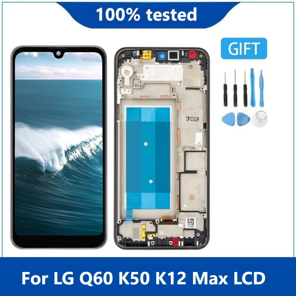 6,26 "оригинальный Экран для LG K50 Q60 K12 Max ЖК-дисплей, сенсорная панель Экран, дигитайзер, для сборки, с корпусом, запасные части Бесплатные инстр... 
6,26 "оригинальный Экран для LG K50 Q60 K12 Max ЖК-дисплей, сенсорная панель Экран, дигитайзер, для сборки, с корпусом, запасные части Бесплатные инстр...