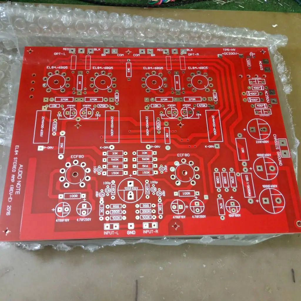 Последнее обновление HiFi Hi End Stereo Push Pull EL84 вакуумный трубчатый усилитель PCB DIY Kit Ref