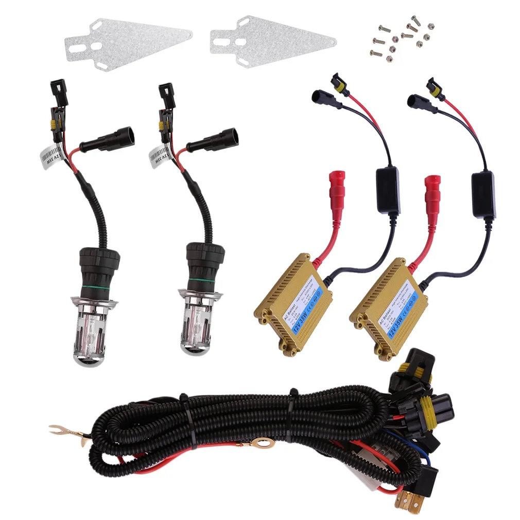 2Pcs of H1 35W 10000K HID Head Light Ultra Slim Car Xenon Light Kit with Pair of HID Ballast
2Pcs of H1 35W 10000K HID Head Light Ultra Slim Car Xenon Light Kit with Pair of HID Ballast