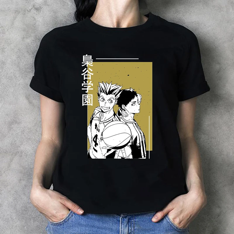 Футболка аниме Fukurodani Haikyuu Bokuto Koutarou футболка японское хлопковые повседневные