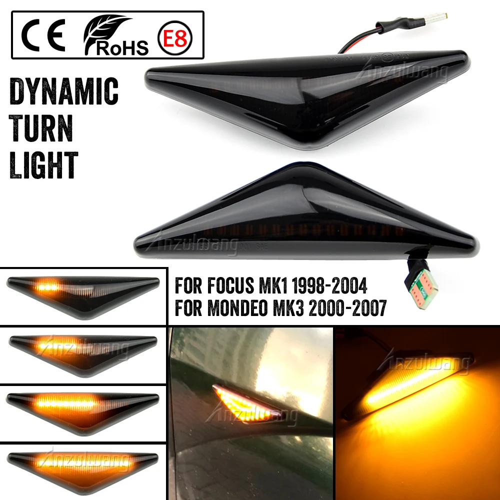 2 pieces Led Dynamic Side Marker Turn Signal Light Sequential Blinker Light For Ford MONDEO 2000-2006 MK 3 FOCUS MK1 1998-2004
2 pieces Led Dynamic Side Marker Turn Signal Light Sequential Blinker Light For Ford MONDEO 2000-2006 MK 3 FOCUS MK1 1998-2004