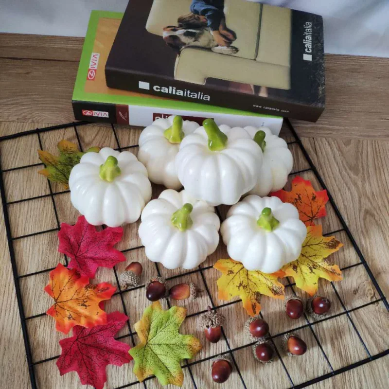 12PCS Artificial Pumpkins Set Lifelike Fake Fruit Fall Harvest Halloween Thanksgiving Home House Kitchen Decorations
12PCS Artificial Pumpkins Set Lifelike Fake Fruit Fall Harvest Halloween Thanksgiving Home House Kitchen Decorations