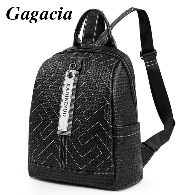 GAGACIA Leather Anti Theft Backpacks For Girls Soft Leather School Bags Women's Backpack Black Women Travel Bag Korean Style New
GAGACIA Leather Anti Theft Backpacks For Girls Soft Leather School Bags Women's Backpack Black Women Travel Bag Korean Style New