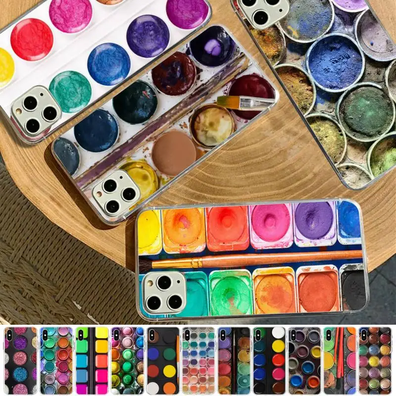 MaiYaCa Colorful Watercolors Set Paint Palette art Phone Case for iphone 13 11 12 pro XS MAX 8 7 6 6S Plus X 5S SE 2020 XR case 
MaiYaCa Colorful Watercolors Set Paint Palette art Phone Case for iphone 13 11 12 pro XS MAX 8 7 6 6S Plus X 5S SE 2020 XR case