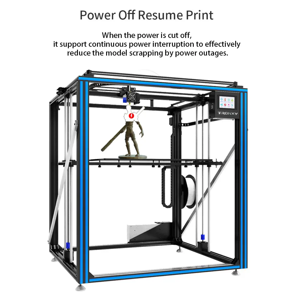 3D-принтер Tronxy s X5SA-500 24V DIY 3D принтер с автоматическим выравниванием Большая печать