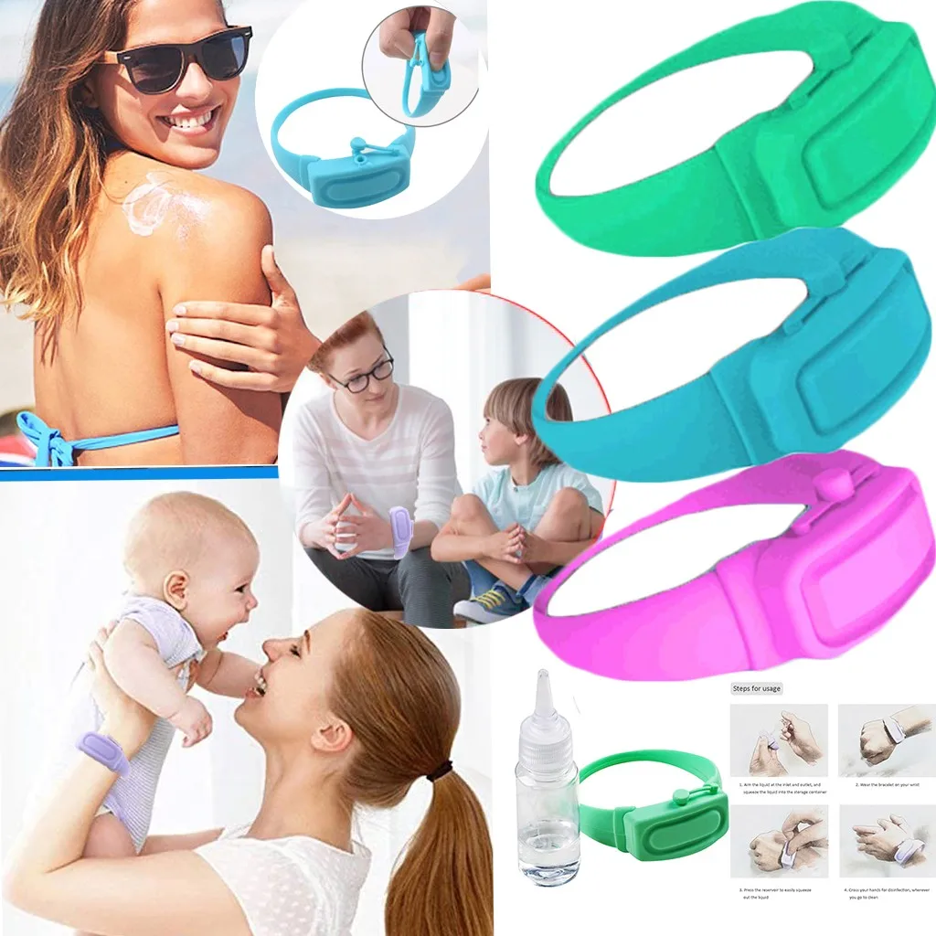 3PCS Creative Wristband Hand Pumps Dispenser 2020 Fashion Fashion Adult Kid Hand Sanitizer Liquid Dispenser Disinfectant FN60
3PCS Creative Wristband Hand Pumps Dispenser 2020 Fashion Fashion Adult Kid Hand Sanitizer Liquid Dispenser Disinfectant FN60