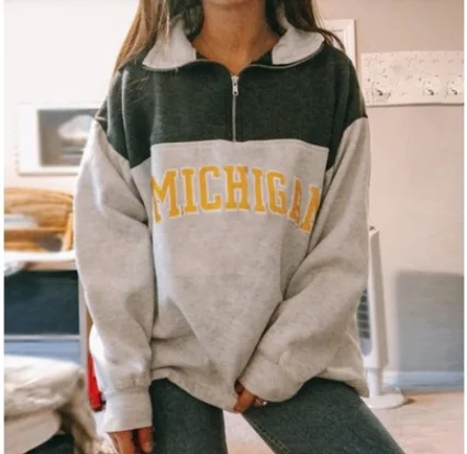 2021 Women's Fashion Zipper Printing Pullover Long-sleeved Sweater Women's Outer Wear 2021 Autumn/winter Casual Clothes
2021 Women's Fashion Zipper Printing Pullover Long-sleeved Sweater Women's Outer Wear 2021 Autumn/winter Casual Clothes