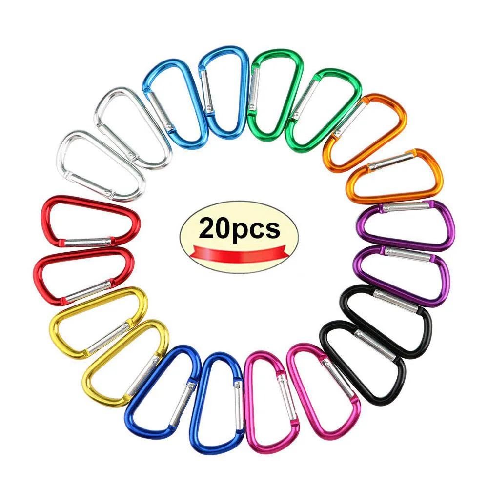 10PCS Carabiner Key Chain Clip D-Ring Locking Hooks Carabiner Aluminum D-Shape Keychain Backpack Home Camping Hiking
10PCS Carabiner Key Chain Clip D-Ring Locking Hooks Carabiner Aluminum D-Shape Keychain Backpack Home Camping Hiking