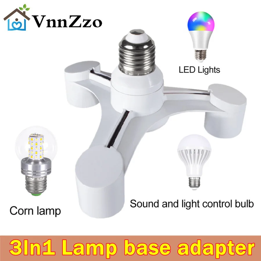 Bulbs Socket 3In1 E27 to E27 extended LED Lamp Bulbs Socket Splitter Adapter Holder Lamp Bulbs Socket For Photo Studio
Bulbs Socket 3In1 E27 to E27 extended LED Lamp Bulbs Socket Splitter Adapter Holder Lamp Bulbs Socket For Photo Studio