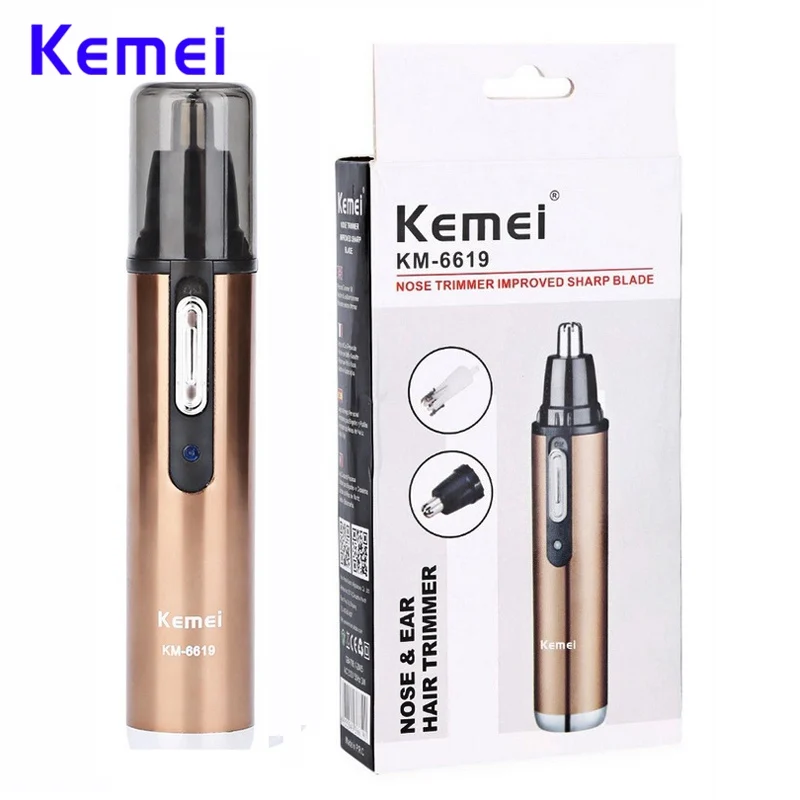 KM-6619 Personal Electric Face Care Hair Trimer For Man Woman Eyebrow Ear Nose Trimmer Removal Clipper Shaver
KM-6619 Personal Electric Face Care Hair Trimer For Man Woman Eyebrow Ear Nose Trimmer Removal Clipper Shaver
