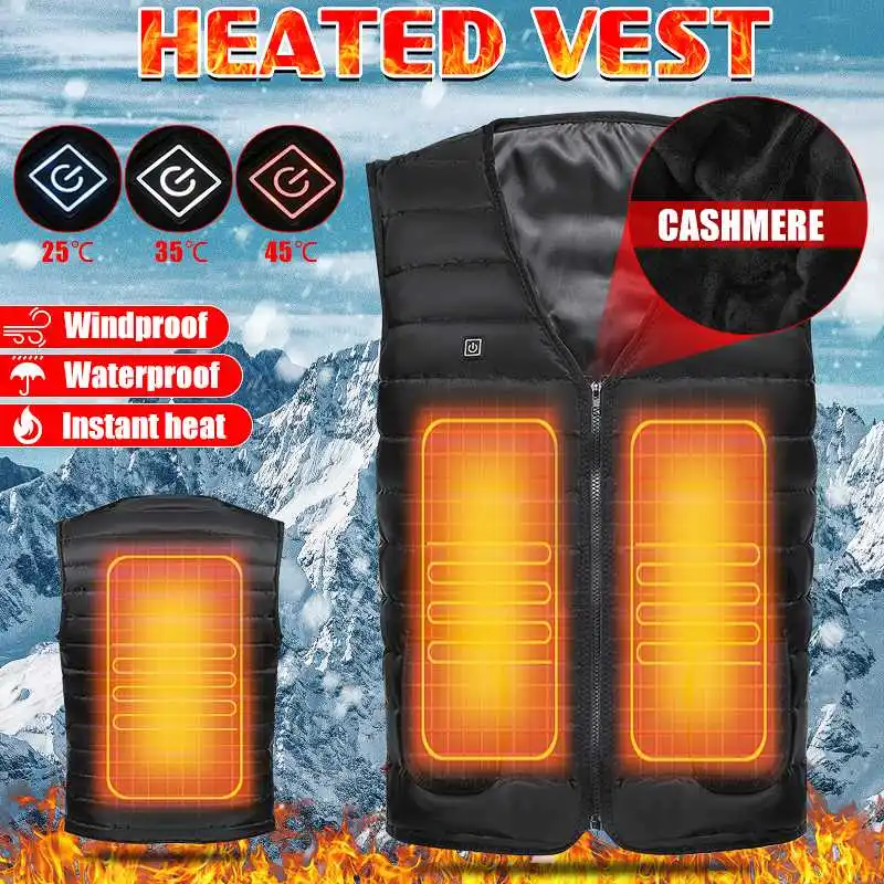 3 Gear 5 Heated Vest Zone USB Electric Heated Jackets Winter Men Women Sportswear Heated Coat Thermal Warm Heating Jacket
3 Gear 5 Heated Vest Zone USB Electric Heated Jackets Winter Men Women Sportswear Heated Coat Thermal Warm Heating Jacket
