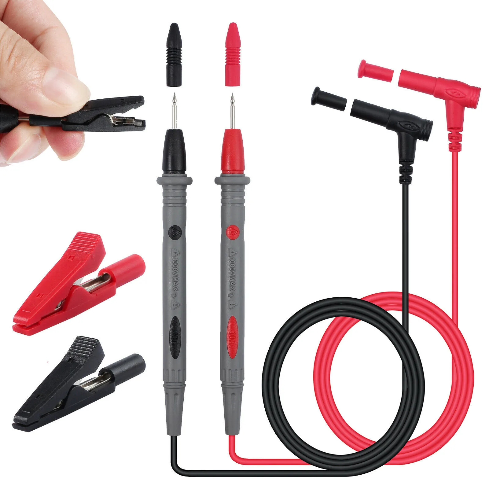 Alligator Clip Crocodile Clamp Cable Professional Digital Multimeter Test Probe Lead Measuring Instrument Electrician Tool
Alligator Clip Crocodile Clamp Cable Professional Digital Multimeter Test Probe Lead Measuring Instrument Electrician Tool