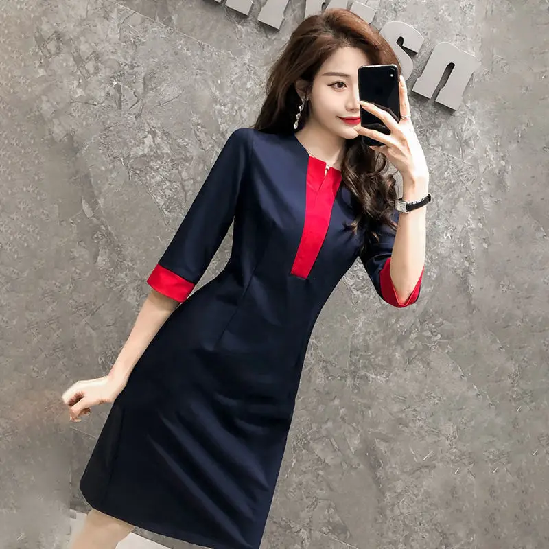 Stitching High-end Women Sexy Party Korean Mini Dress French Retro Niche Waist Slim Celebrity Tight Skirt Summer Vestidos Befree
Stitching High-end Women Sexy Party Korean Mini Dress French Retro Niche Waist Slim Celebrity Tight Skirt Summer Vestidos Befree