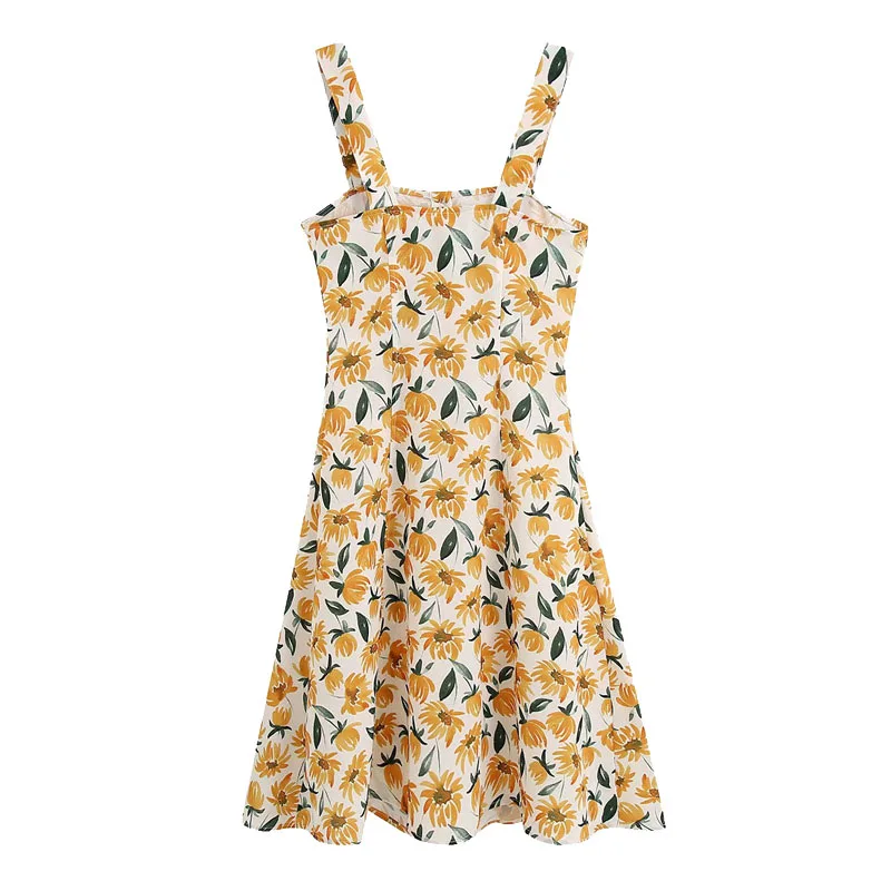 2020 Women Chic Fashion Floral Print Buttons Mini Dress Vintage Sexy Backless Spaghetti Strap Dresses Casual Vestidos Mujer
2020 Women Chic Fashion Floral Print Buttons Mini Dress Vintage Sexy Backless Spaghetti Strap Dresses Casual Vestidos Mujer