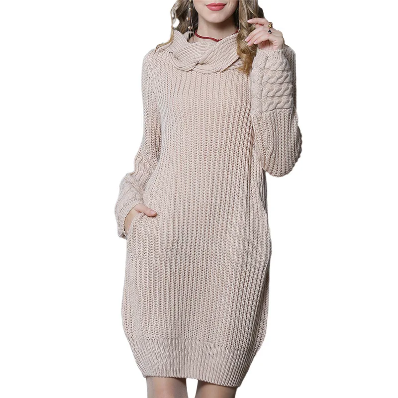 Turtleneck Long Sleeve 2020 Autumn Wenter Woman pullover Dress Straight Casual Skinny Keep Warm Mini Carrtgains Sweaters Woman
Turtleneck Long Sleeve 2020 Autumn Wenter Woman pullover Dress Straight Casual Skinny Keep Warm Mini Carrtgains Sweaters Woman