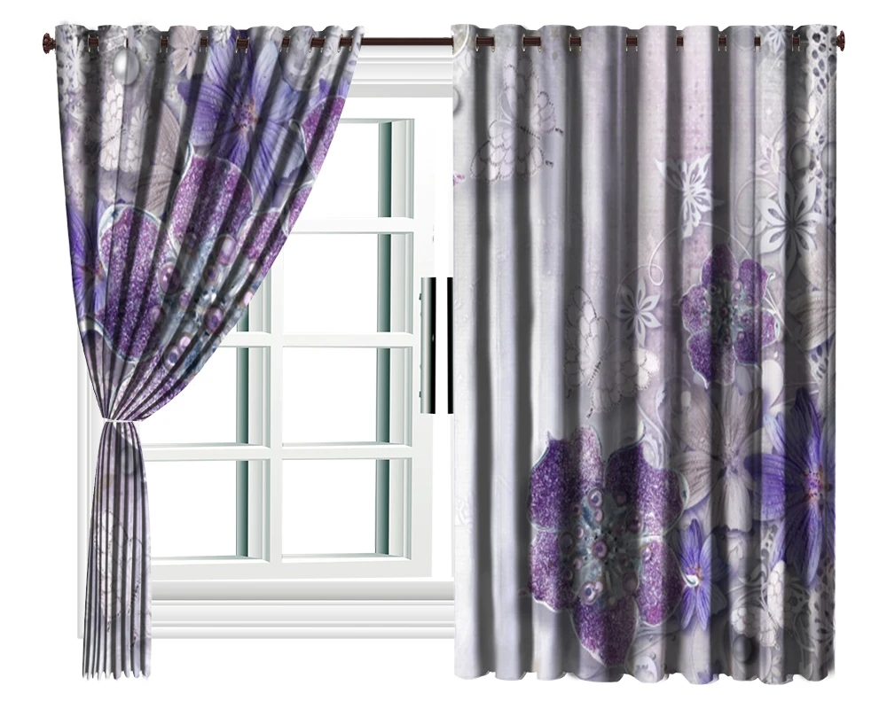 Custom 3D Floral Curtain Purple Jewelry Flower White Butterfly Living Room Bedroom Beautiful Practical Shade Curtains
Custom 3D Floral Curtain Purple Jewelry Flower White Butterfly Living Room Bedroom Beautiful Practical Shade Curtains